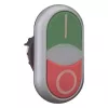 Eaton RMQ-Titan M22-DDLM-GR-X1 dvigubas mygtukas su indikacine lempute, žalia/raudona, balta LED, 24V AC/DC, 1NO+1NC 284830