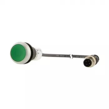 Eaton C22-D-G-K10-P3 įspaudžiamasis mygtukas, žalias, 1NO, momentinis, 22,5 mm 181632
