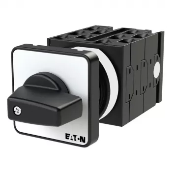 Eaton T0-5-15139/E 2 polių kumštelinis jungiklis, ON-OFF, 20A, 690V AC, priekinio skydo montavimas, juodas/baltas 014135