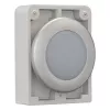 Eaton RMQ-Titan plokščia apvali indikacinės lemputės galvutė, balto lęšio, chromuotas apvadas, M30C-FL-W 183287