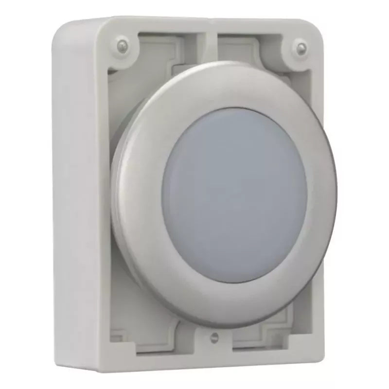 Eaton RMQ-Titan plokščia apvali indikacinės lemputės galvutė, balto lęšio, chromuotas apvadas, M30C-FL-W 183287