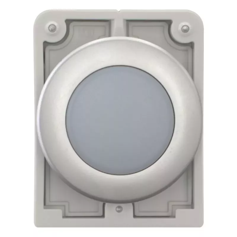 Eaton RMQ-Titan plokščia apvali indikacinės lemputės galvutė, balto lęšio, chromuotas apvadas, M30C-FL-W 183287