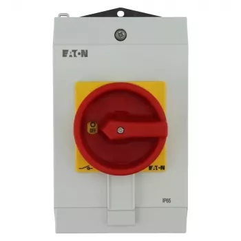 Eaton P1-40/I2H/SVB pagrindinis jungiklis su avarinio sustabdymo funkcija, užrakinamas, 40 A, 690 V, 3 polių, priekinis montavimas, IP65 199922