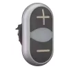 Eaton M22-DDL-S-X4/X5 dvigubas mygtukinis vykdymo elementas, juodas/titano, IP66 218145