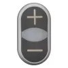 Eaton M22-DDL-S-X4/X5 dvigubas mygtukinis vykdymo elementas, juodas/titano, IP66 218145