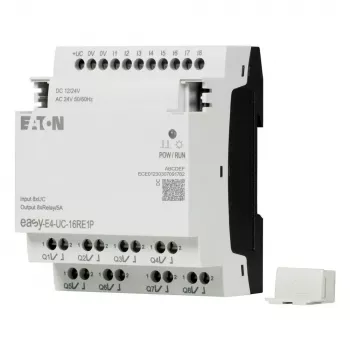 Eaton EASY-E4-UC-16RE1P išmaniosios relės plėtimo modulis, 8 skaitmeniniai įėjimai, 8 relių išėjimai, DIN bėgelis 197511