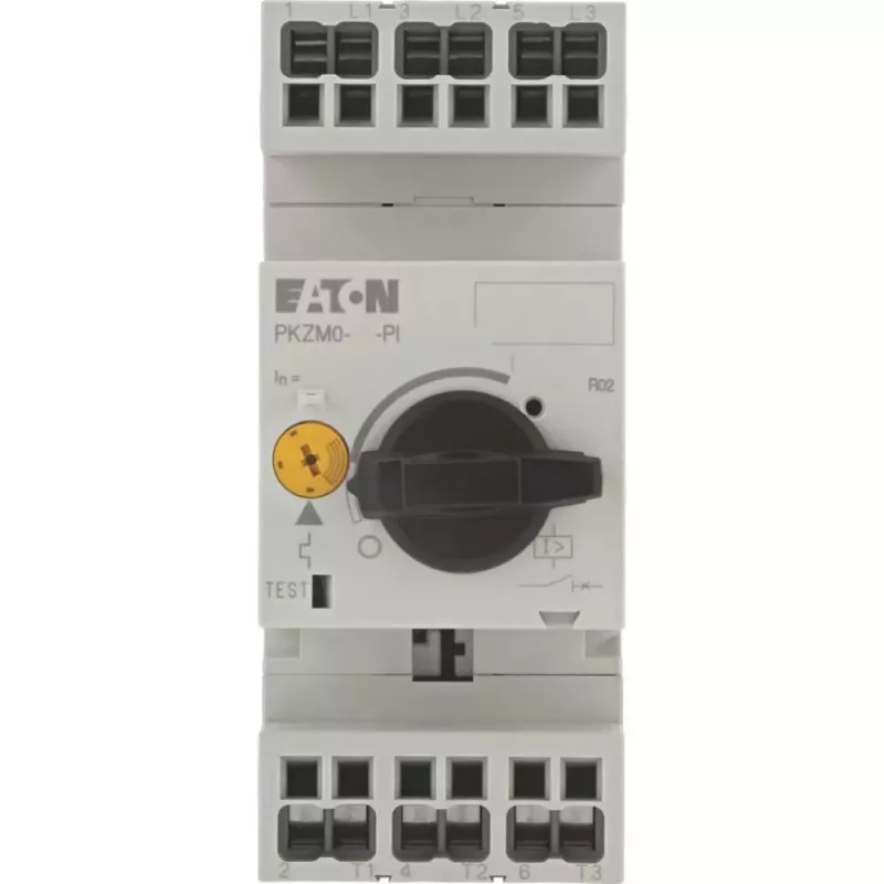 Eaton PKZM0-0.16-PI variklio apsauginis automatinis jungiklis, 3 polių, 0,1-0,16 A, termomagnetinis, DIN bėgiui 199148