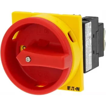 Eaton T0-2-1/EA/SVB blokuojamas kumštelinis jungiklis 20 A 690 V 1 x 90° geltonas/raudonas 038873