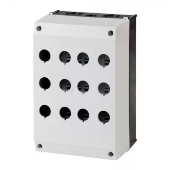 Eaton M22-I12 paviršinio montavimo korpusas, 1 valdymo taškas, pilkos spalvos plastikas, IP66/IP67/IP69K 222688