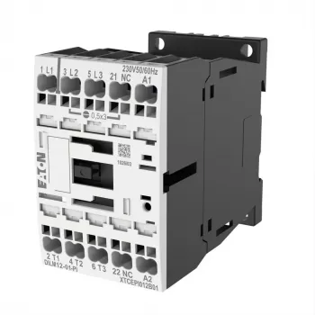 EATON DILM12-01 24V DC kontaktorius, 3 polių, 12 A, 1 NO pagalbinis kontaktas 199248