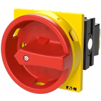 Eaton T0-1-8200/EA/SVB sukamasis kumštelinis jungiklis, 1 poliaus, 20 A, 690 V AC, IP65, juodas/raudonas/geltonas 053110