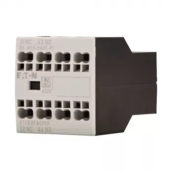 Eaton DILM32-XHI11-PI pagalbinis kontaktų blokas, 1 NO + 1 NC, 4 A, priekinio montavimo, skirta DILM7-DILM32 kontaktoriams 199309