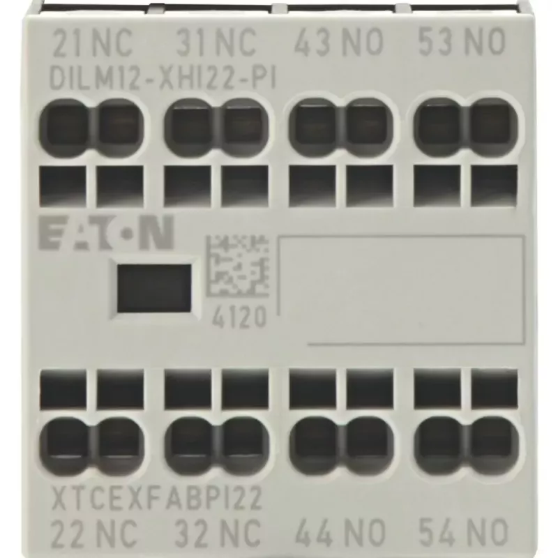Eaton DILM12-XHI22 pagalbinis kontaktų blokas, 2NO+2NC, priekinis montavimas, varžtiniai gnybtai, DILM7-150 kontaktoriams 199458