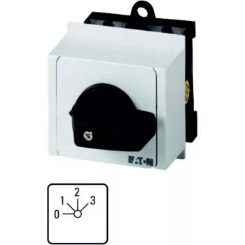 Eaton T0-2-8241/IVS lygio jungiklis, 1 poliaus, laidinis, juodas/baltas, IP30 057835
