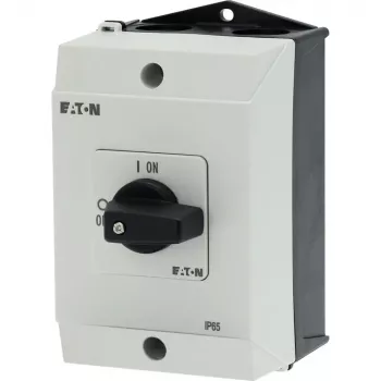 Eaton T0-2-1/I1 3 polių svirtinis jungiklis, 20A, IP65, pilkas/juodas 207081