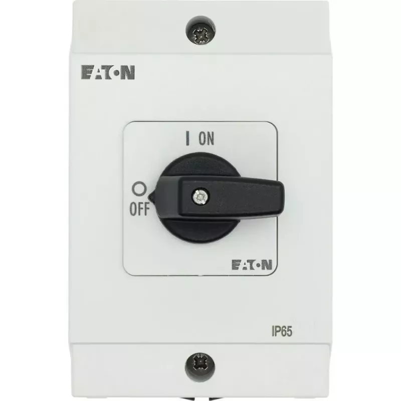 Eaton T0-2-1/I1 3 polių svirtinis jungiklis, 20A, IP65, pilkas/juodas 207081