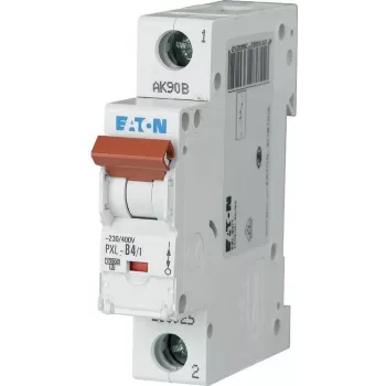 Eaton PXL-C4/1 automatinis grandinės pertraukiklis (MCB), 1 polius, C4, 4 A, 230/400 V AC, 10 kA, DIN bėgiui 236051