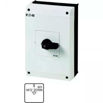 Eaton T5B-4-8902/I4 4 polių kumštelinis jungiklis, 20 A, 690 V AC, juodas/baltas 207237