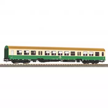 PIKO 28004 H0 Halberstadt centrinio įėjimo vagonas, smėlio-žalios spalvos, 2 klasės DR