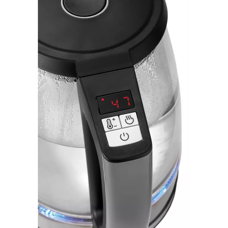 Bartscher stiklinis virdulys 1,7 l su 6 temperatūros nuostatomis ir LED ekranu 200135