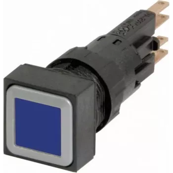Eaton RMQ16 Mygtuko Aktuatorius Q18LT-GE/WB, Lygus, Momentinis, Apšviestas, Geltonas Mygtukas, Juodas Rėmelis, 16,2 mm Montavimas 088449
