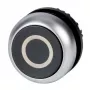 Eaton M22-D-S-X0 mygtuko aktuaratorius, juodas, plokščias, momentinis, metalinis priekinis žiedas, 22,5 mm 216609