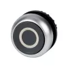 Eaton M22-D-S-X0 mygtuko aktuaratorius, juodas, plokščias, momentinis, metalinis priekinis žiedas, 22,5 mm 216609