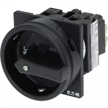 Eaton T0-1-102/EA/SVB-SW blokuojamas kumštelinis jungiklis 20 A, 1 poliaus, 90° juodas