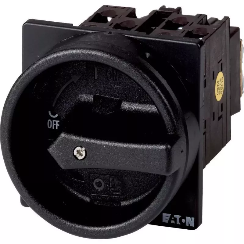 Eaton T0-1-102/EA/SVB-SW blokuojamas kumštelinis jungiklis 20 A, 1 poliaus, 90° juodas