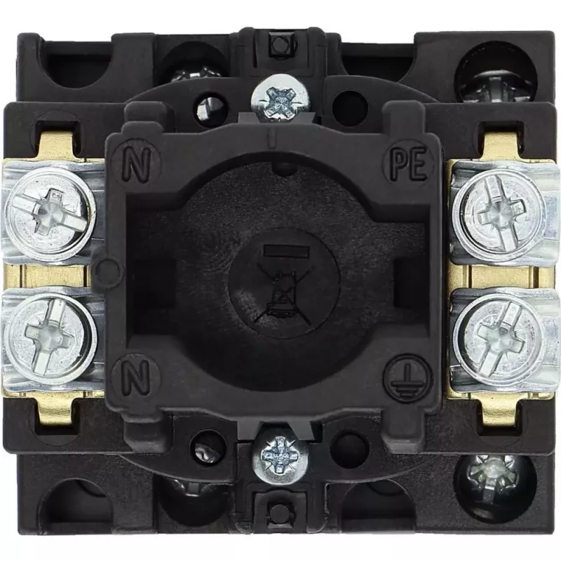 Eaton T0-1-102/EA/SVB-SW blokuojamas kumštelinis jungiklis 20 A, 1 poliaus, 90° juodas