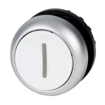 Eaton M22-DR-W-X1 plokščias baltas fiksacinis mygtuko aktorius, 22,5 mm, IP67/IP69K