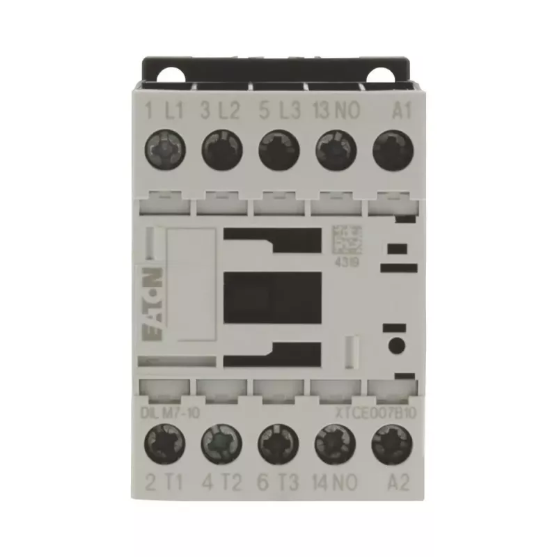 Eaton DILM7-10 3 polių kontaktoriuss, 230V 50Hz / 240V 60Hz ritė, 1NO pagalbinis, 3kW AC-3 400V 276550