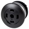 Eaton M22-DP-S-X Įgilintas mygtuko aktorius, momentinis, juodas, 22,5 mm, IP66/IP67/IP69K 216728