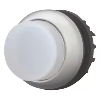 Eaton M22-DRLH-W apšviestas mygtukas su grįžtamuoju mechanizmu, baltas, 1NO, 22,5 mm, 12-30 V AC/DC LED 216788