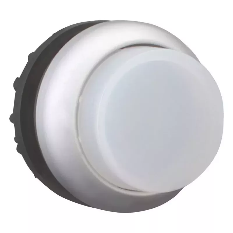 Eaton M22-DRLH-W apšviestas mygtukas su grįžtamuoju mechanizmu, baltas, 1NO, 22,5 mm, 12-30 V AC/DC LED 216788