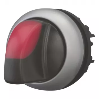 Eaton M22-WLK3-R apšviestas perjungiklio aktuatas, 3 padėčių, raudona rankenėlė, 22,5 mm