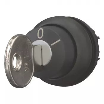 Eaton M22S-WRS raktinis pasukamasis jungiklio aktorius, 2 padėtys, fiksuojamas, juodas 216889