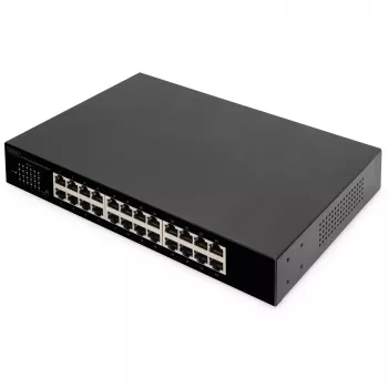 DIGITUS DN-80113-1 24 prievadų Gigabitinis komutatorius, 19 colių, 48 Gbps, nevaldomas