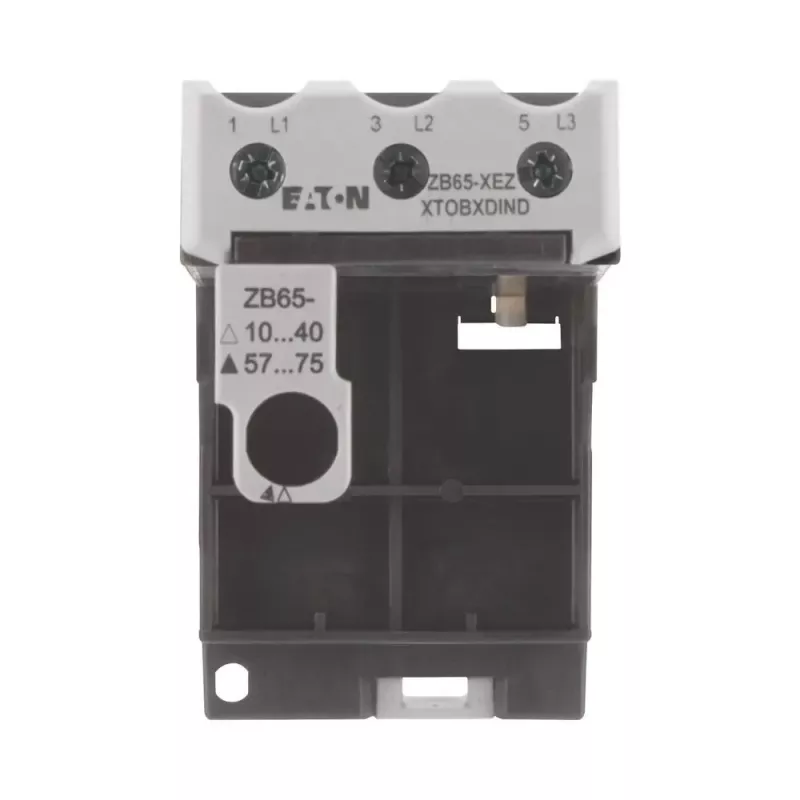 Eaton ZB65-XEZ variklio apsaugos relės lizdas, DIN bėgio / varžtinis montavimas, 3 polių, 690V AC 278474