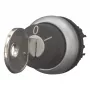 Eaton M22-WRS-MS2 raktinis pasukimo jungiklis, 2 padėtys, fiksuojamas, titano spalvos priekinis žiedas, MS2 raktas, 22,5 mm montavimas 111778