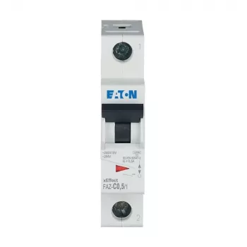 Eaton FAZ-C0.5/1 miniatiūrinis automatinis jungiklis (MCB) 1-polis C 0,5A 10kA 278544