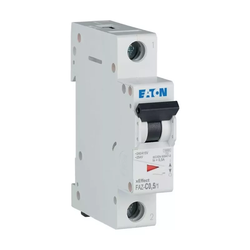 Eaton FAZ-C0.5/1 miniatiūrinis automatinis jungiklis (MCB) 1-polis C 0,5A 10kA 278544