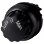 Eaton Moeller M22 3 padėčių selektoriaus jungiklio aktorius, juodas plastikinis priekinis žiedas, fiksuojamas, 22,5 mm 226839