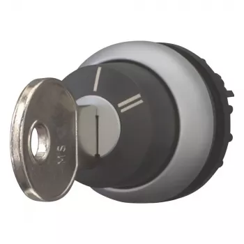 Eaton M22-WRS-X95 raktu valdomas perjungiklio aktorius, 3 padėčių, fiksuojamas, juodas plastikinis priekinis žiedas, X95 raktas 228026