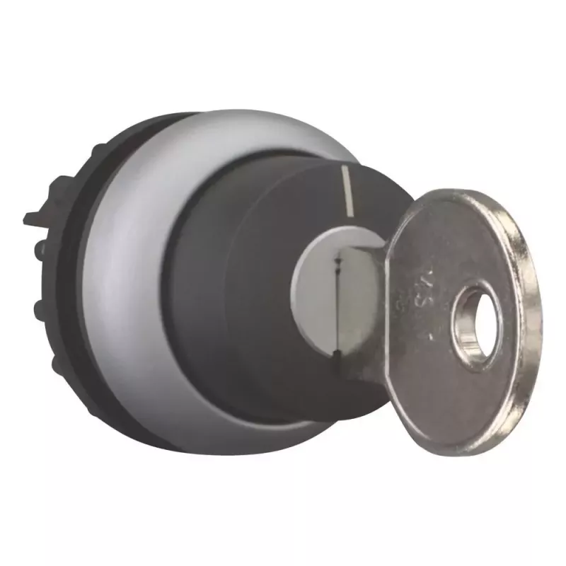 Eaton M22-WRS-X95 raktu valdomas perjungiklio aktorius, 3 padėčių, fiksuojamas, juodas plastikinis priekinis žiedas, X95 raktas 228026