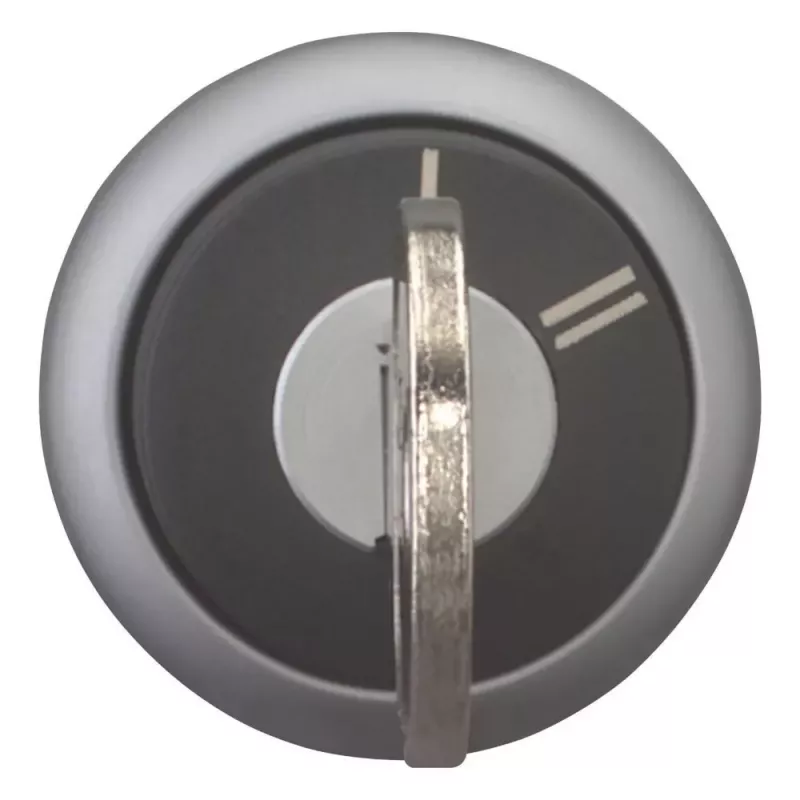 Eaton M22-WRS-X95 raktu valdomas perjungiklio aktorius, 3 padėčių, fiksuojamas, juodas plastikinis priekinis žiedas, X95 raktas 228026