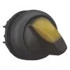 Eaton M22S-WLKV-Y 3 padėčių selektoriaus jungiklio aktuatas, juodas, plastikinis priekinis žiedas 284543