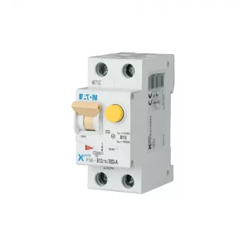 Eaton PXK-B13/1N/003-A RCBO, 13 A, 30 mA, 1P+N, B kreivė, 10 kA, 230 V AC, DIN bėgelis, 2 moduliai 236947