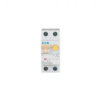 Eaton PXK-B13/1N/003-A RCBO, 13 A, 30 mA, 1P+N, B kreivė, 10 kA, 230 V AC, DIN bėgelis, 2 moduliai 236947