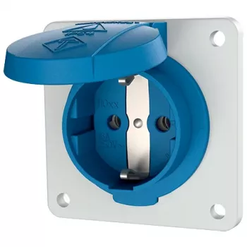Mennekes 11031F Schuko ant sienos montuojamas lizdas, 16 A, 230 V, IP54, mėlynas